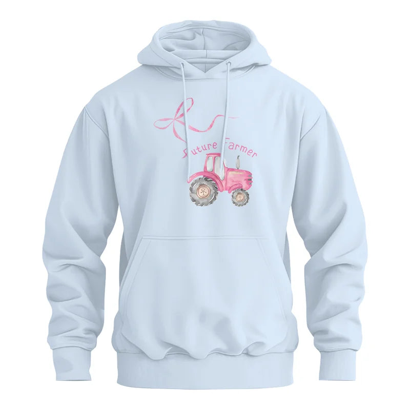 Pink Bow Cute Tractor - Unisex Heavy Blend™ Hooded Sweatshirt