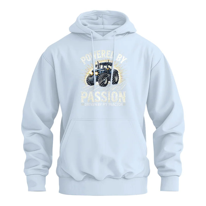 Powered By Passion Driven By My Tractor - Unisex Heavy Blend™ Hooded Sweatshirt