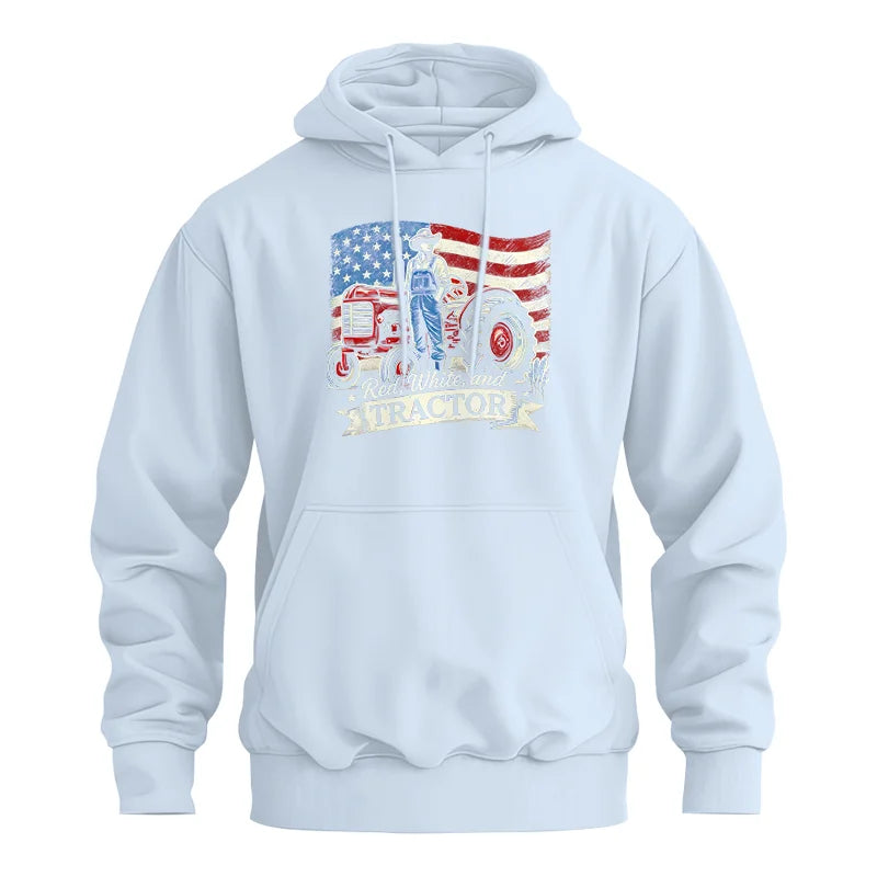 Image of Red White And Tractor - Unisex Heavy Blend™ Hooded Sweatshirt