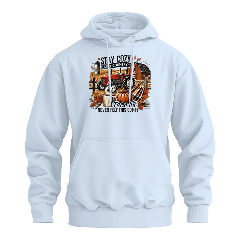 Stay Cozy_Stay Country_Farm Life Never Felt This Comfy - Unisex Heavy Blend™ Hooded Sweatshirt