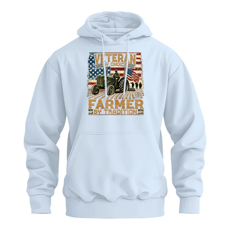 Veteran Farmer Veteran By Choice_Farmer By Tradition - Unisex Heavy Blend™ Hooded Sweatshirt