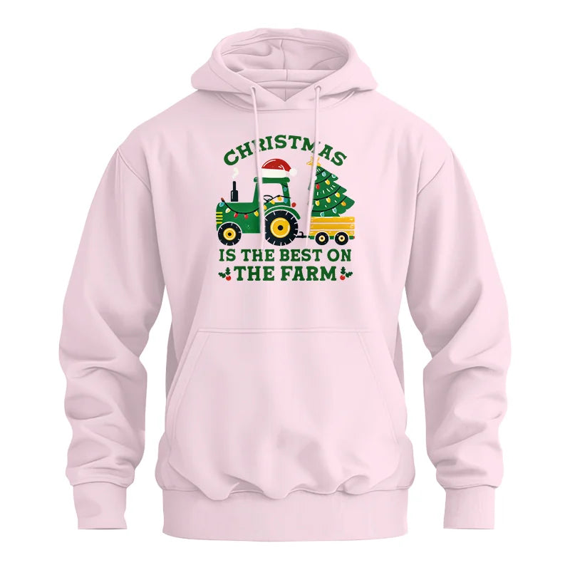 Image of Christmas Is The Best On The Farm - Unisex Heavy Blend™ Hooded Sweatshirt