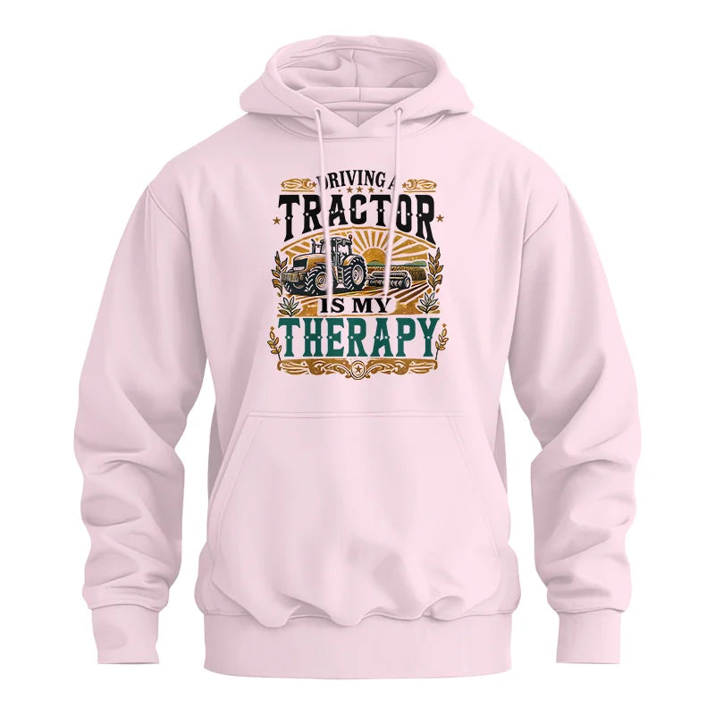 Driving A Tractor Is My Therapy - Unisex Heavy Blend™ Hooded Sweatshirt