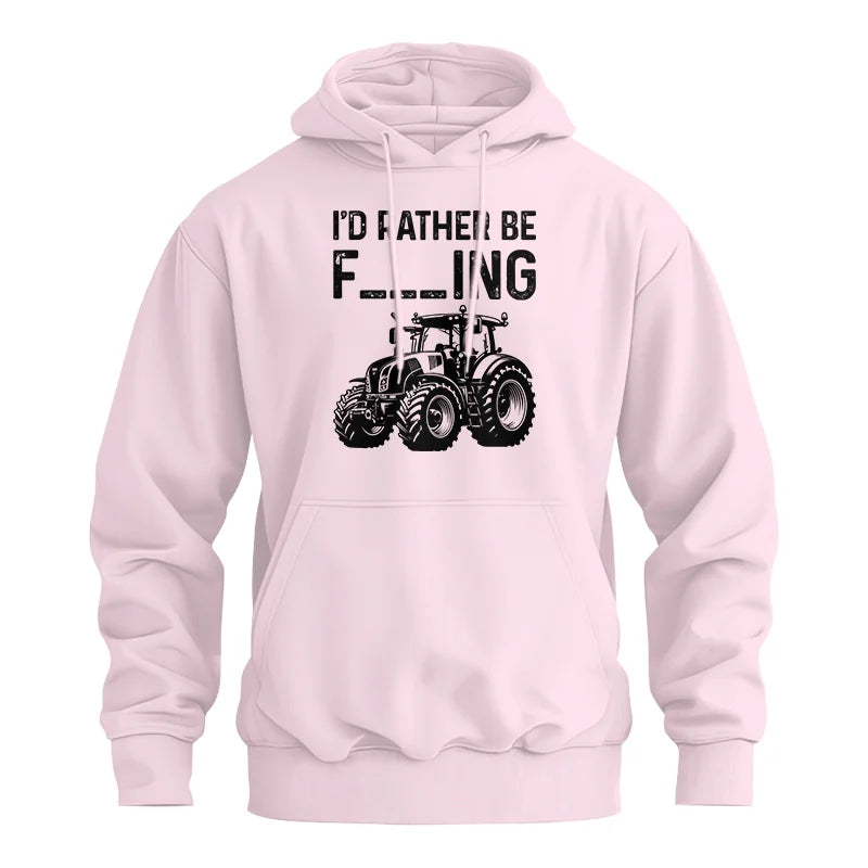 Funny I Would Rather Be Farming Tractor 1 - Unisex Heavy Blend™ Hooded Sweatshirt