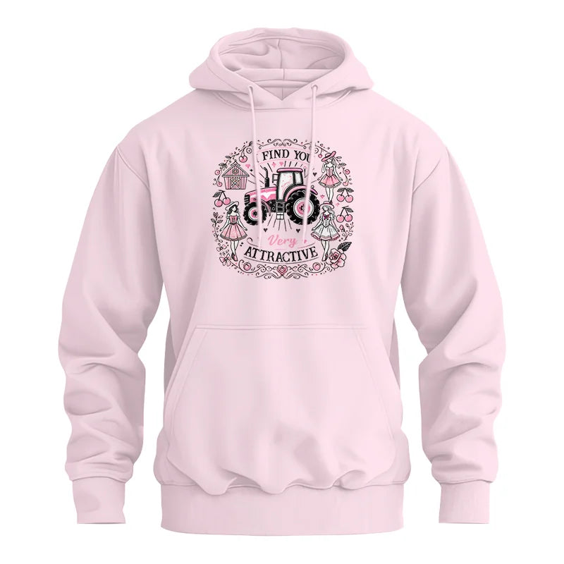 I Find You Very Attractive Pink Cherry - Unisex Heavy Blend™ Hooded Sweatshirt