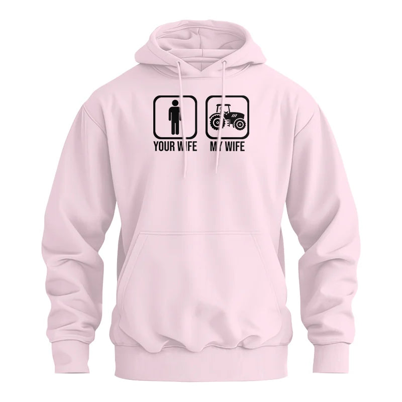 Image of My Wife Is Cooler Than Yours Funny Farm Tractor 2 - Unisex Heavy Blend™ Hooded Sweatshirt