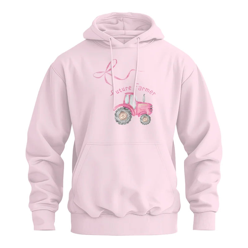 Pink Bow Cute Tractor - Unisex Heavy Blend™ Hooded Sweatshirt