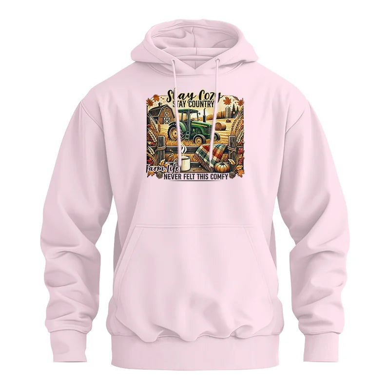 Stay Cozy_Stay Country_Farm Life Never Felt This Comfy 2 - Unisex Heavy Blend™ Hooded Sweatshirt