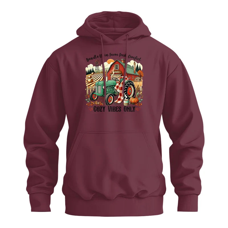 Image of Bundle Up in Farm Fresh Comfort_Cozy Vibes Only - Unisex Heavy Blend™ Hooded Sweatshirt