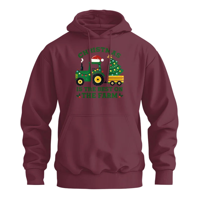 Image of Christmas Is The Best On The Farm - Unisex Heavy Blend™ Hooded Sweatshirt