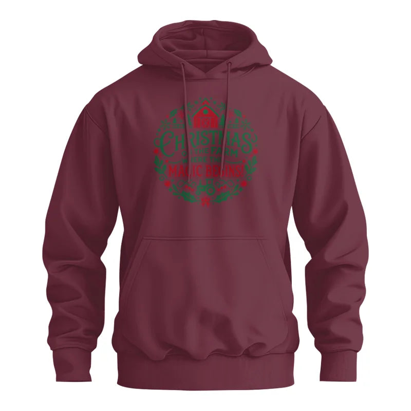 Christmas on the Farm Where the Magic Begins! 2 - Unisex Heavy Blend™ Hooded Sweatshirt