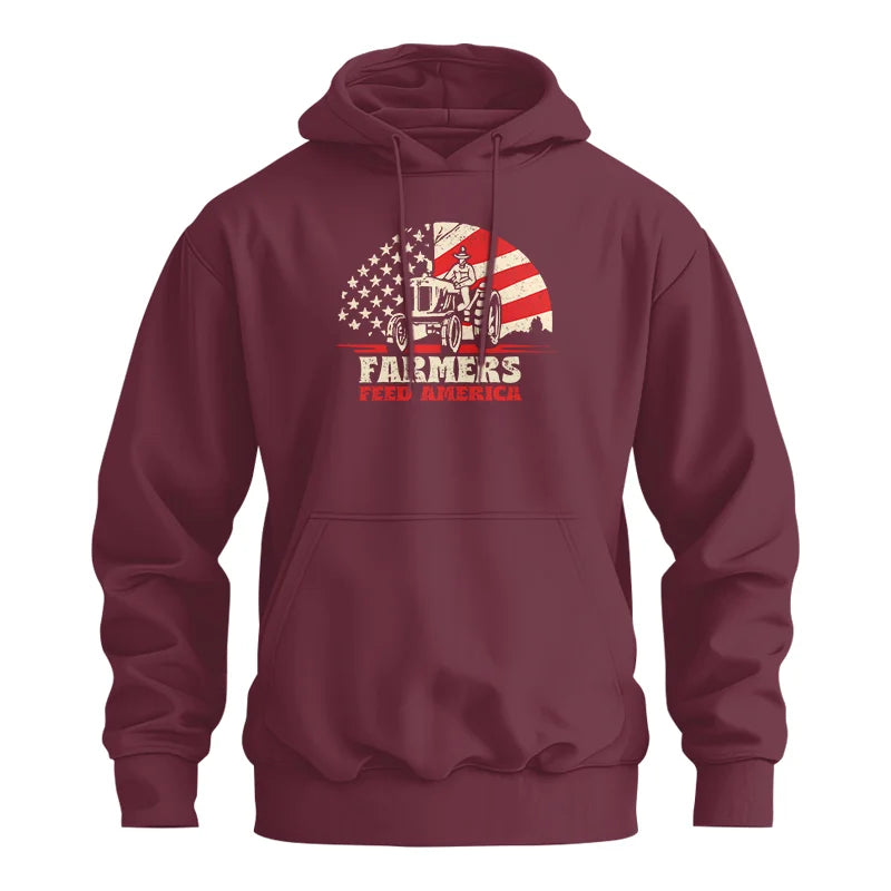 Farmers Feed America Support Farmers - Unisex Heavy Blend™ Hooded Sweatshirt