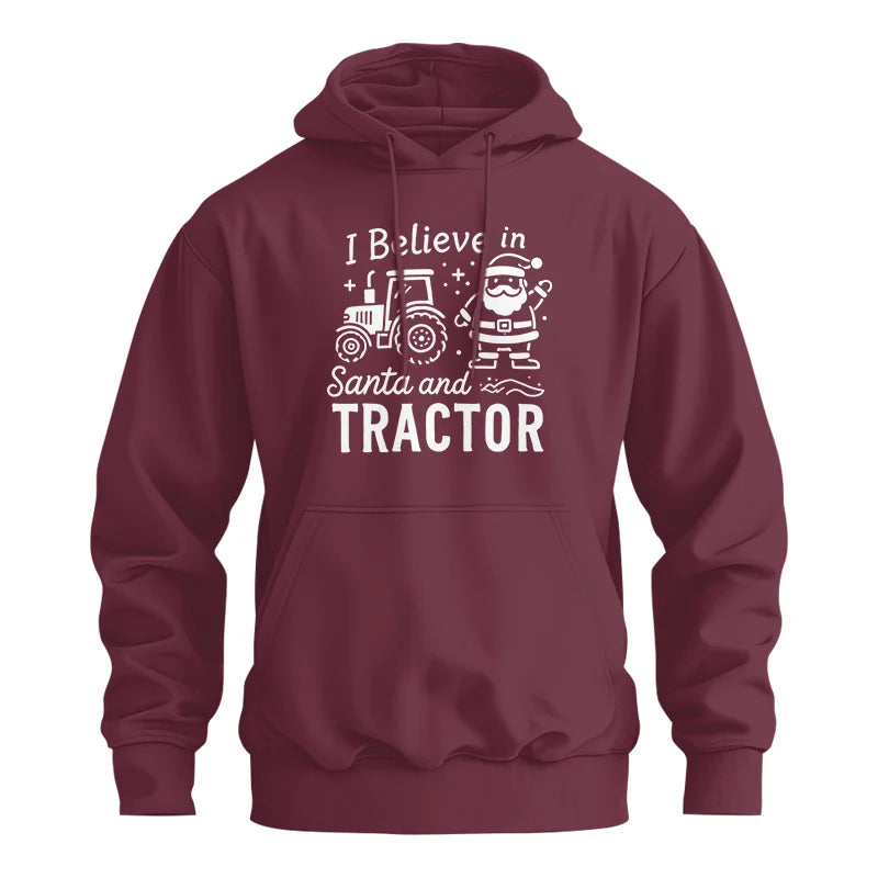 Image of I Believe In Santa And Tractor - Unisex Heavy Blend™ Hooded Sweatshirt