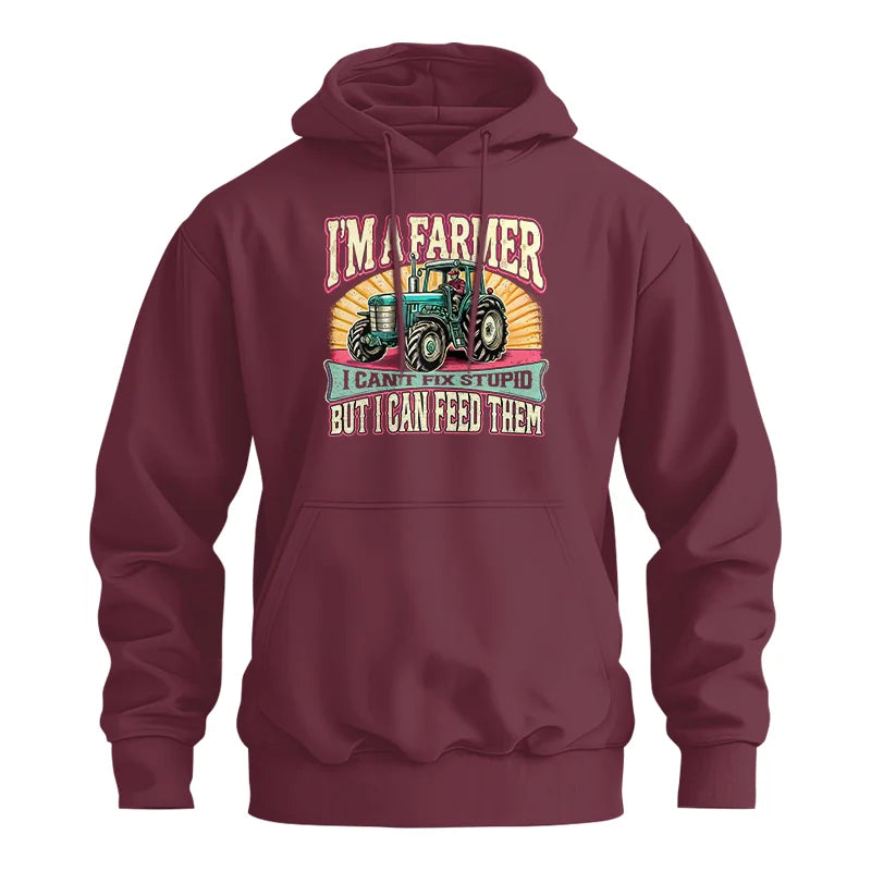 I'm A Farmer_Fix Stupid_Feed Them - Unisex Heavy Blend™ Hooded Sweatshirt