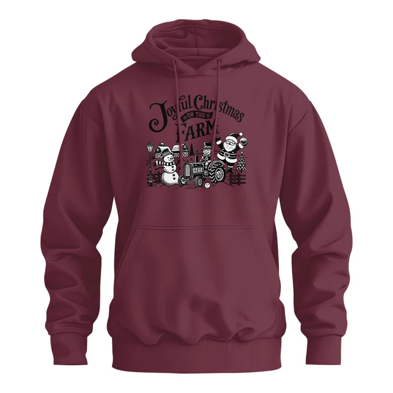 Image of Joyful Christmas On The Farm 1 - Unisex Heavy Blend™ Hooded Sweatshirt