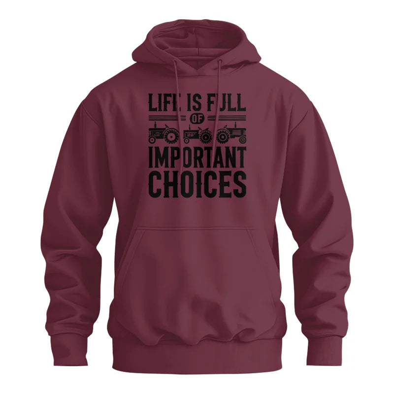 Life Is Full Of Important Choices 26 - Unisex Heavy Blend™ Hooded Sweatshirt