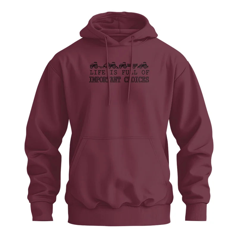 Life Is Full Of Important Choices 8 - Unisex Heavy Blend™ Hooded Sweatshirt