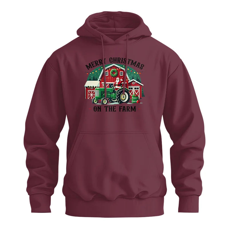 Merry Christmas On The Farm 1 - Unisex Heavy Blend™ Hooded Sweatshirt