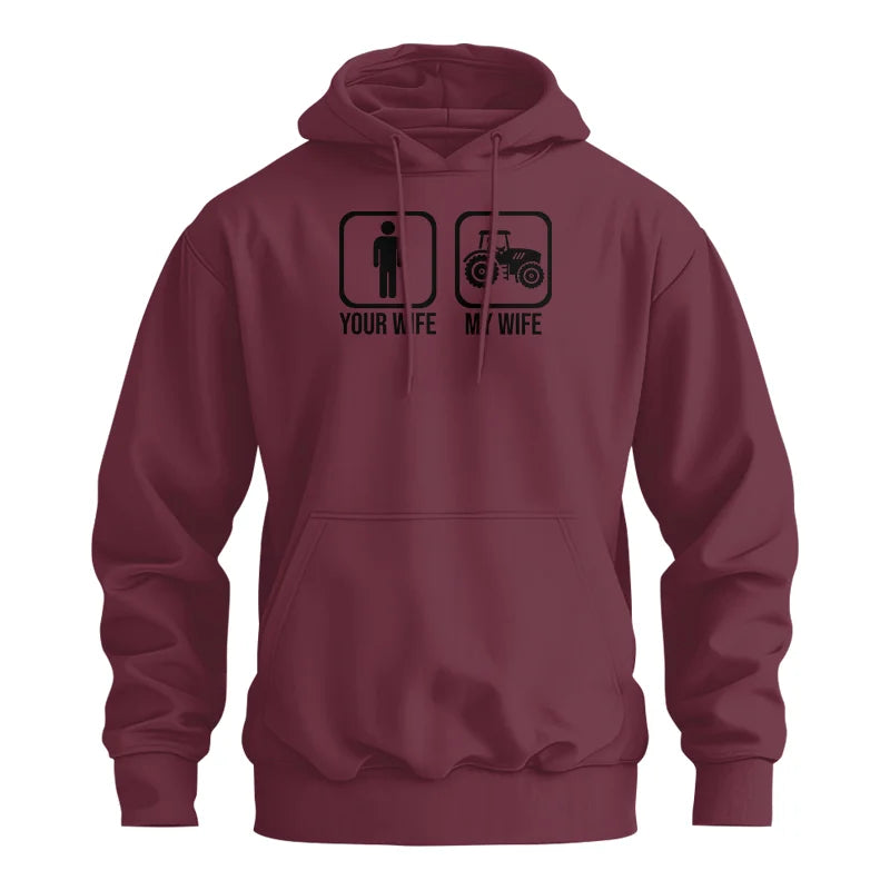 My Wife Is Cooler Than Yours Funny Farm Tractor 2 - Unisex Heavy Blend™ Hooded Sweatshirt