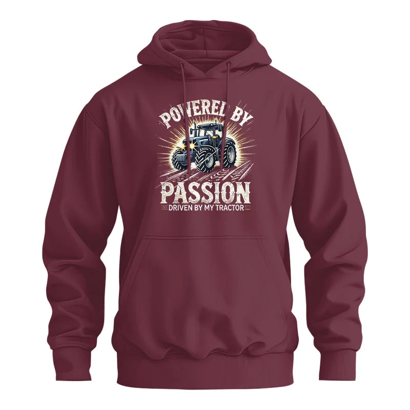 Powered By Passion Driven By My Tractor - Unisex Heavy Blend™ Hooded Sweatshirt