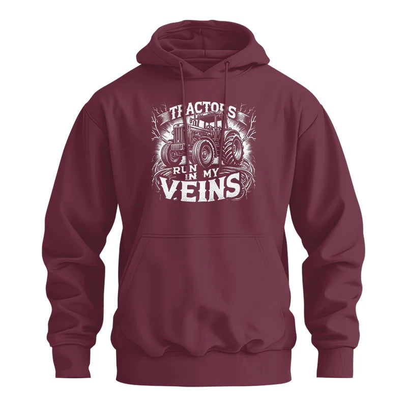 Tractors Run In My Veins - Unisex Heavy Blend™ Hooded Sweatshirt