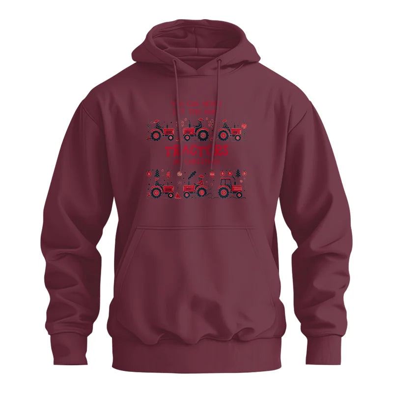 Image of You Can Never Get Too Many Tractors On Christmas 2 - Unisex Heavy Blend™ Hooded Sweatshirt