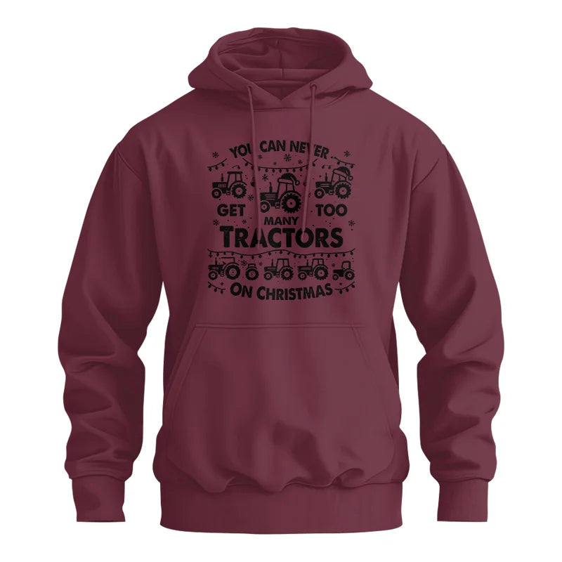 Image of You Can Never Get Too Many Tractors On Christmas - Unisex Heavy Blend™ Hooded Sweatshirt