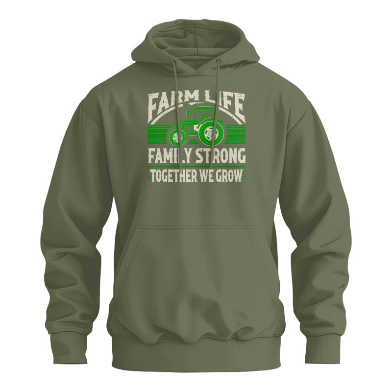 Farm life Family Strong_Together We grow - Unisex Heavy Blend™ Hooded Sweatshirt