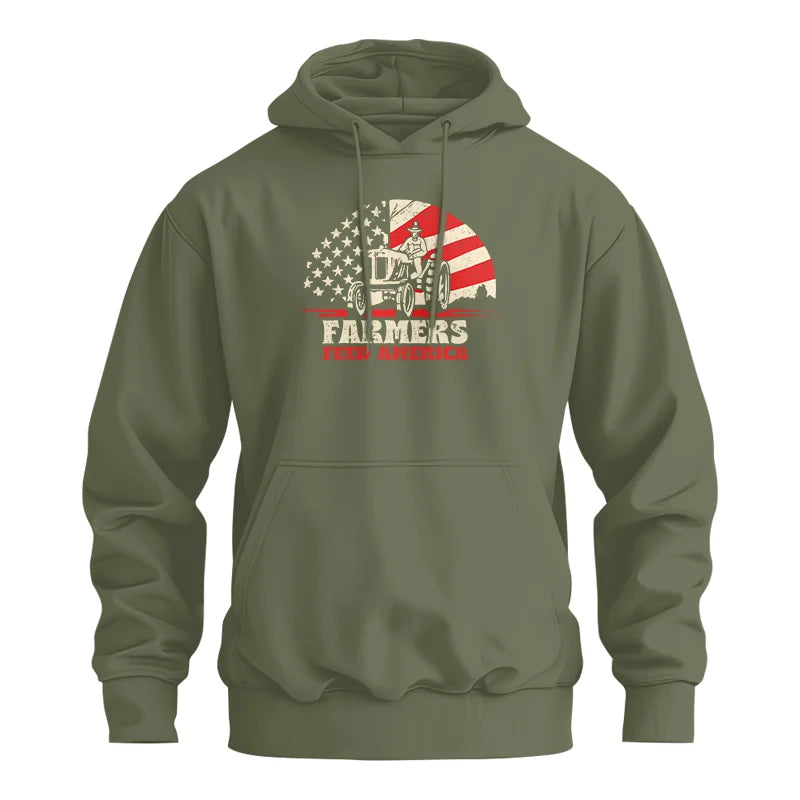 Farmers Feed America Support Farmers - Unisex Heavy Blend™ Hooded Sweatshirt