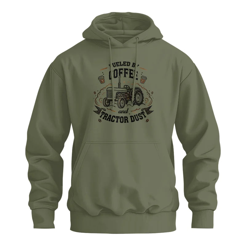 Fueled By Coffee And Tractor Dust - Unisex Heavy Blend™ Hooded Sweatshirt