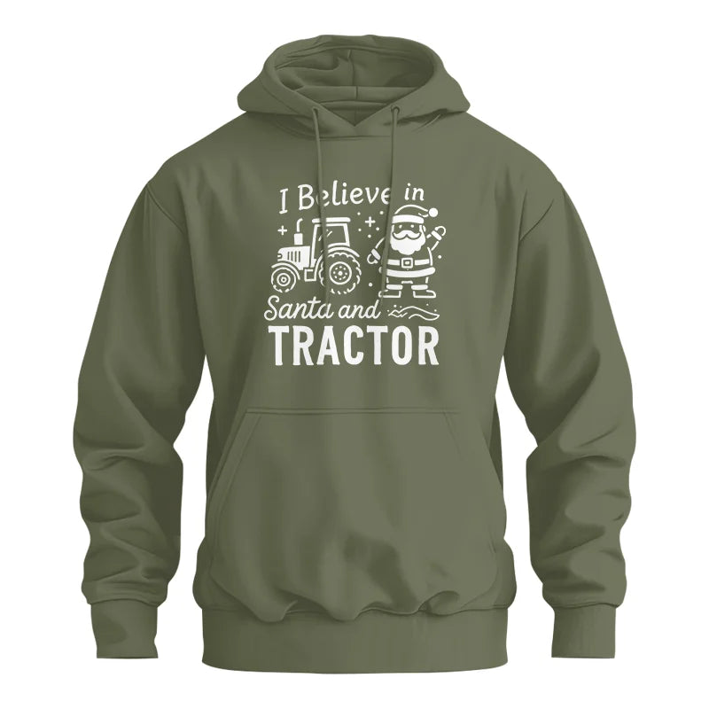 I Believe In Santa And Tractor - Unisex Heavy Blend™ Hooded Sweatshirt