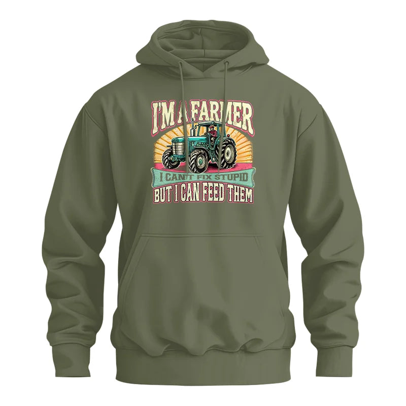 Image of I'm A Farmer_Fix Stupid_Feed Them - Unisex Heavy Blend™ Hooded Sweatshirt