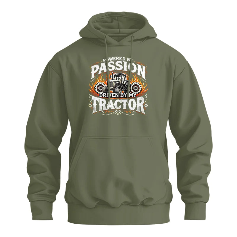 Powered By Passion Driven By My Tractor 1 - Unisex Heavy Blend™ Hooded Sweatshirt