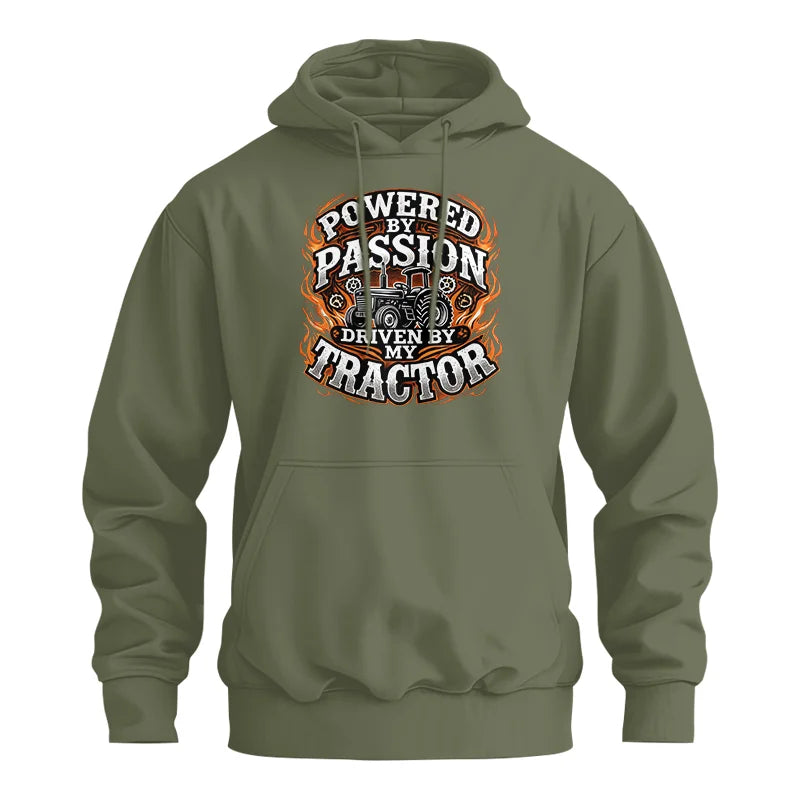 Image of Powered By Passion Driven By My Tractor 5 - Unisex Heavy Blend™ Hooded Sweatshirt