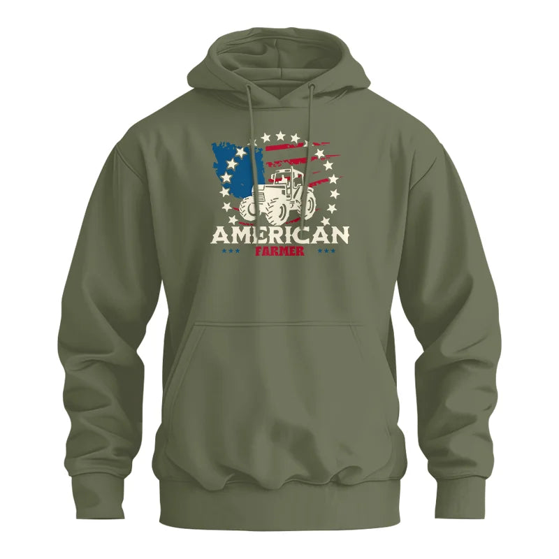 Image of Proud To Be An American Farmer Citizen Veteran - Unisex Heavy Blend™ Hooded Sweatshirt