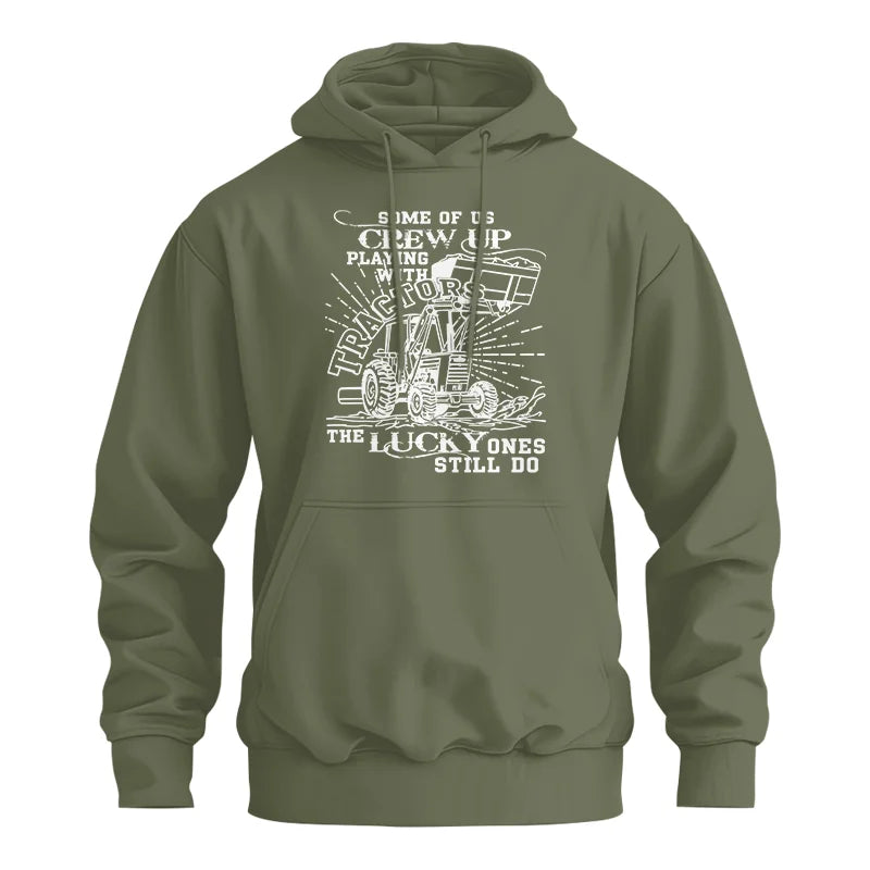 Some Of Us Grew Up Playing With Tractors 1 - Unisex Heavy Blend™ Hooded Sweatshirt