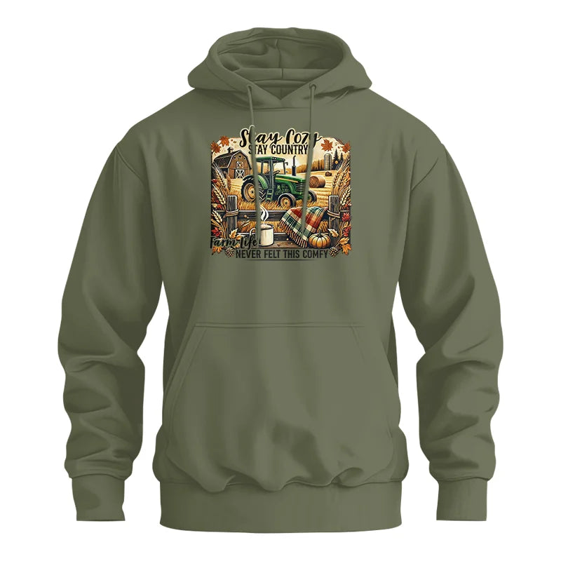 Stay Cozy_Stay Country_Farm Life Never Felt This Comfy 2 - Unisex Heavy Blend™ Hooded Sweatshirt