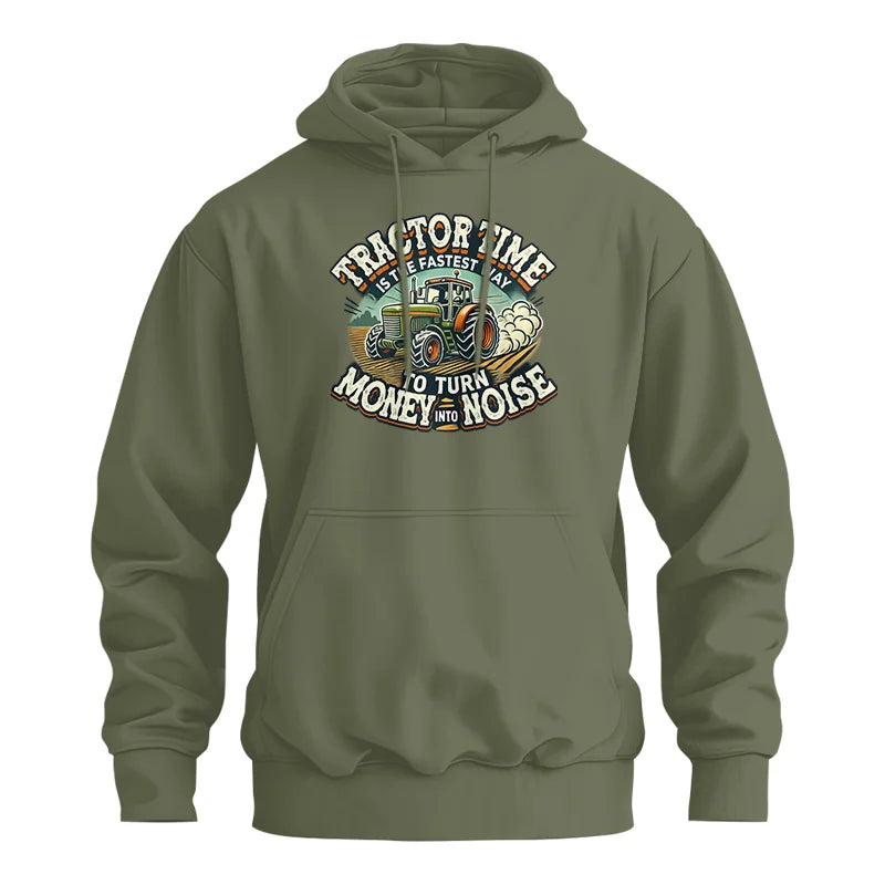 Tractor Time To Turn Money Into Noise - Unisex Heavy Blend™ Hooded Sweatshirt