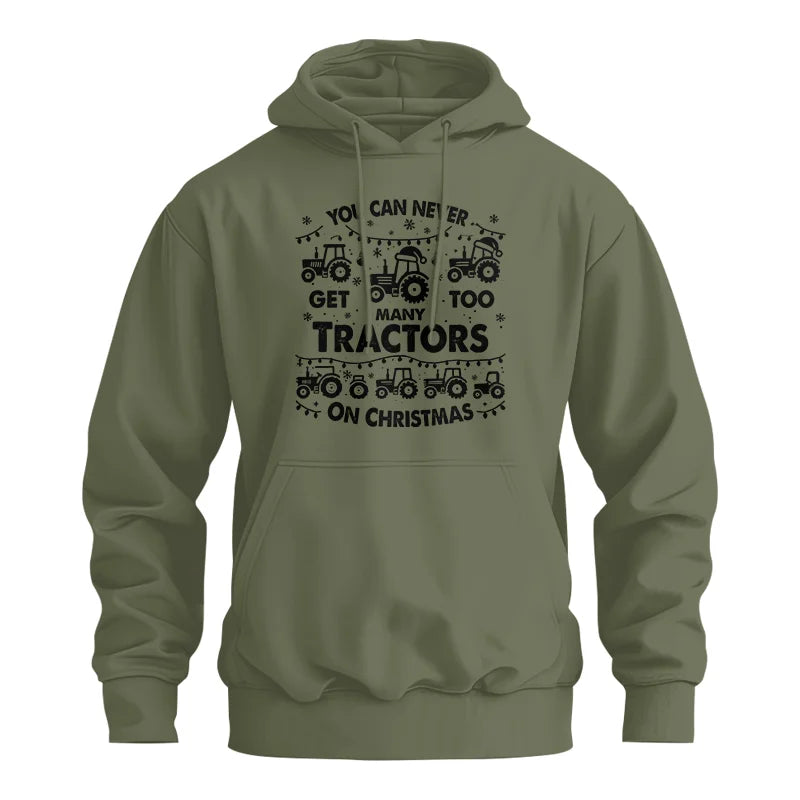 Image of You Can Never Get Too Many Tractors On Christmas - Unisex Heavy Blend™ Hooded Sweatshirt