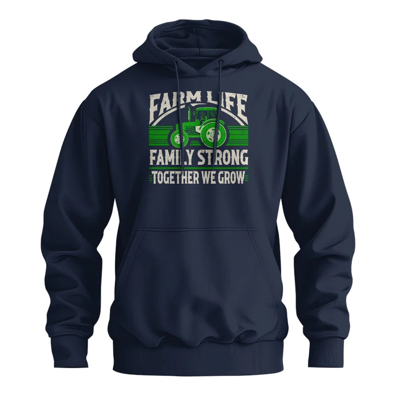 Farm life Family Strong_Together We grow - Unisex Heavy Blend™ Hooded Sweatshirt