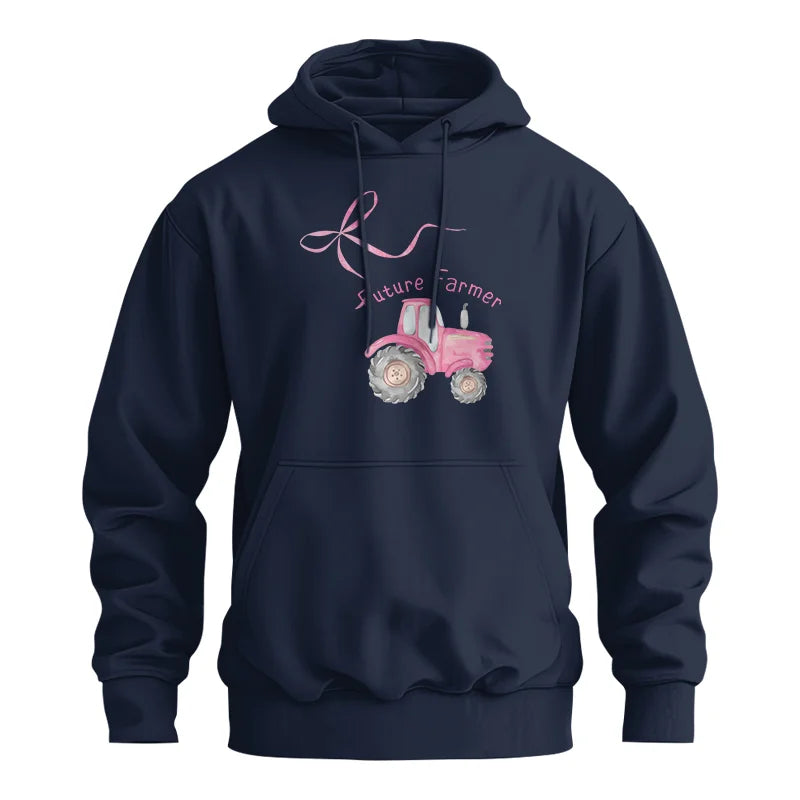 Image of Pink Bow Cute Tractor - Unisex Heavy Blend™ Hooded Sweatshirt