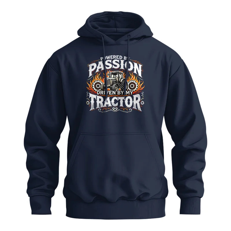 Powered By Passion Driven By My Tractor 1 - Unisex Heavy Blend™ Hooded Sweatshirt