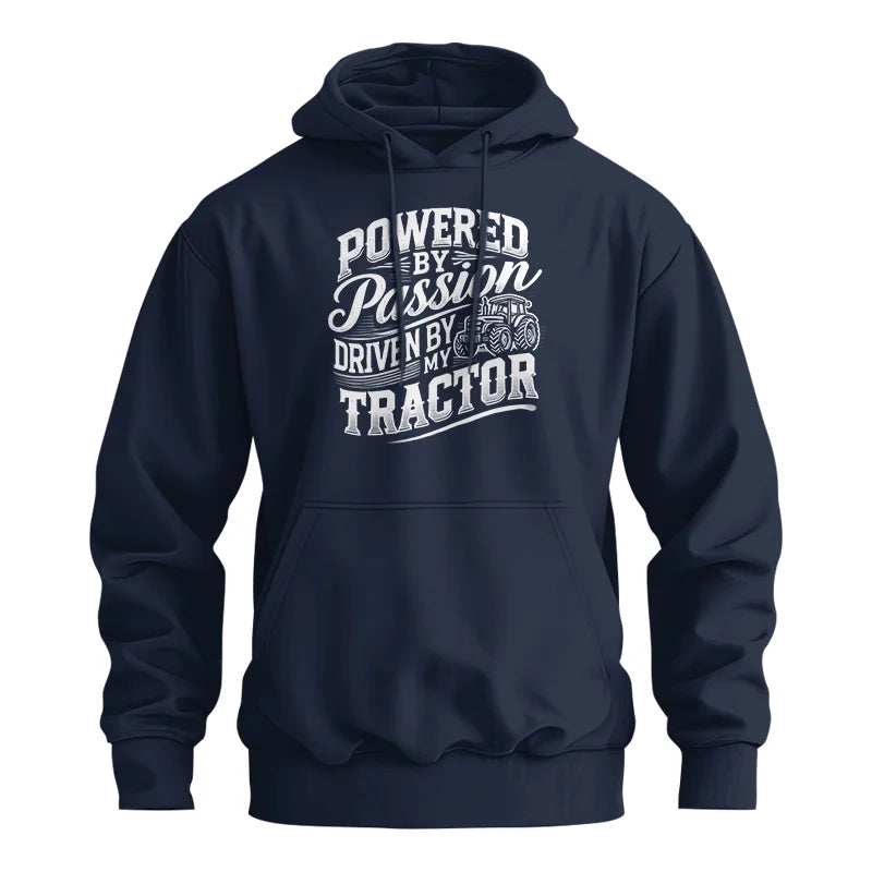 Powered By Passion Driven By My Tractor 2 - Unisex Heavy Blend™ Hooded Sweatshirt