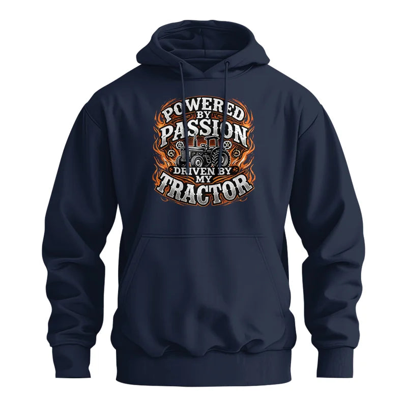 Image of Powered By Passion Driven By My Tractor 5 - Unisex Heavy Blend™ Hooded Sweatshirt