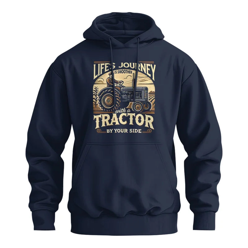 Smoother With A Tractor By Your Side - Unisex Heavy Blend™ Hooded Sweatshirt