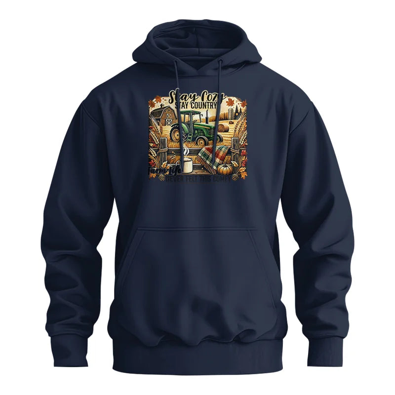 Stay Cozy_Stay Country_Farm Life Never Felt This Comfy 2 - Unisex Heavy Blend™ Hooded Sweatshirt