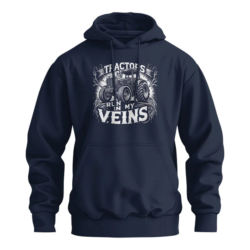 Tractors Run In My Veins - Unisex Heavy Blend™ Hooded Sweatshirt