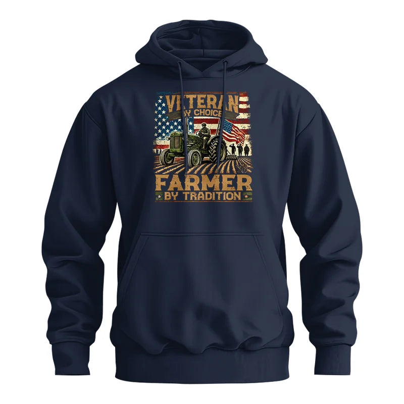 Veteran Farmer Veteran By Choice_Farmer By Tradition - Unisex Heavy Blend™ Hooded Sweatshirt