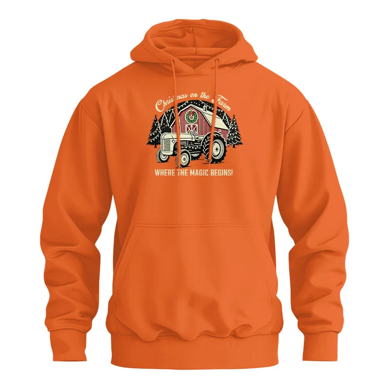 Christmas on the Farm Where the Magic Begins! 3 - Unisex Heavy Blend™ Hooded Sweatshirt