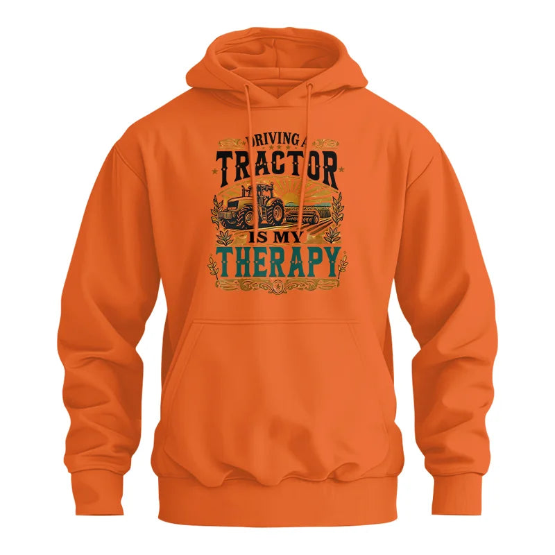 Driving A Tractor Is My Therapy - Unisex Heavy Blend™ Hooded Sweatshirt